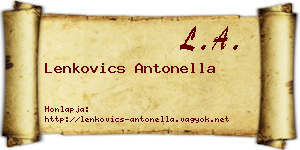 Lenkovics Antonella névjegykártya